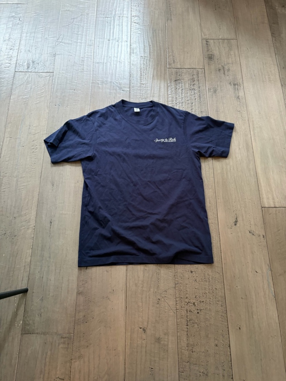 Sporty & Rich Navy Short-Sleeve Logo Tee - Picture 5 of 5